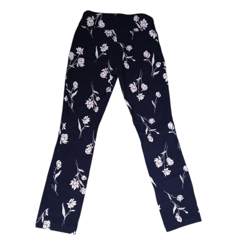 Joe Benbasset Women's Blue With‎ Floral Pattern Strech Skinny Pants Size XS - Picture 3 of 6